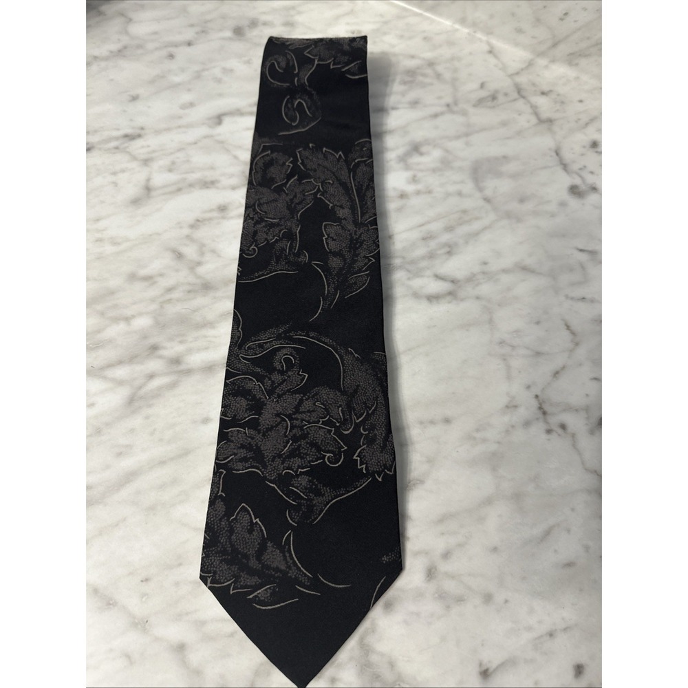 mens vintage Hugo Boss classic 100% all silk Retro luxury neck tie 56" Long 4" W